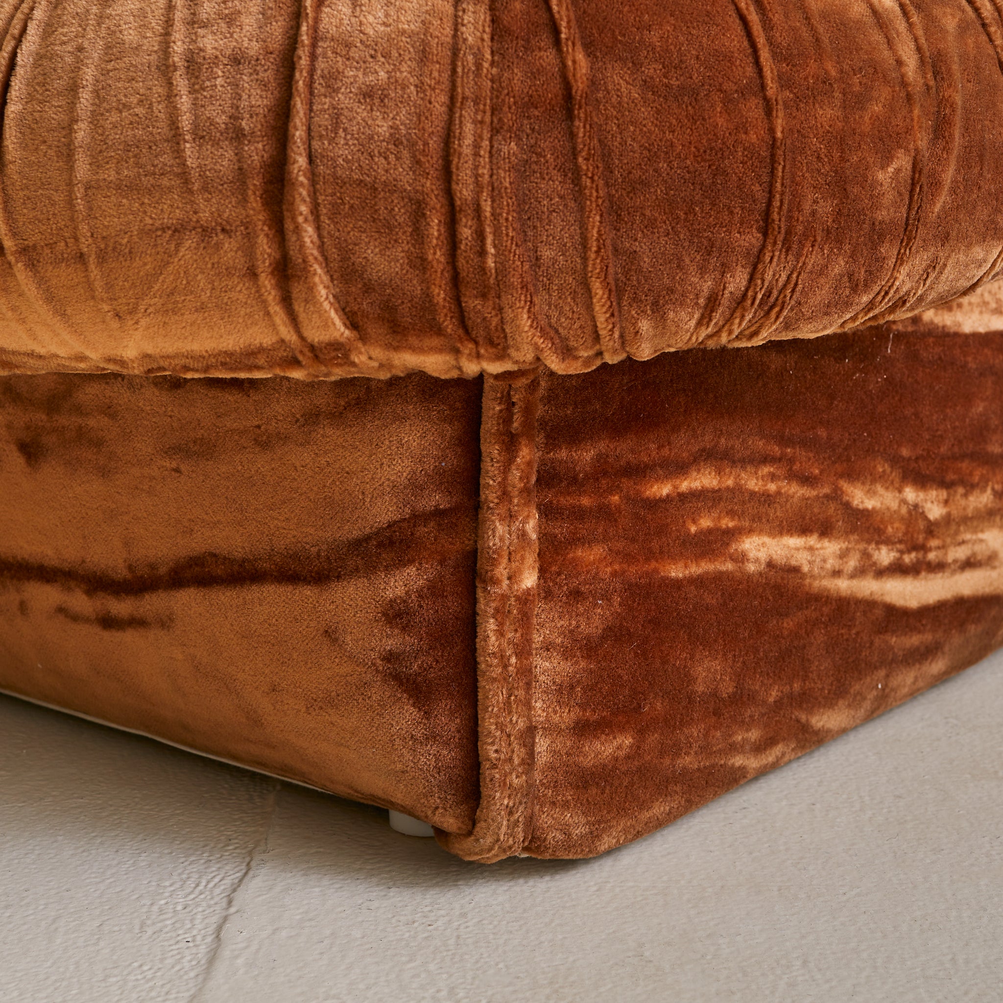Italian Pleated Velvet Lounge Chair | South Loop Loft