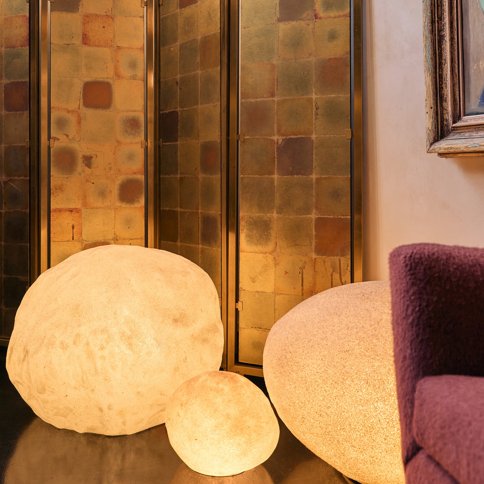 Large French 'Dora' Rock Lamp by André Cazenave for Singleton, 1969