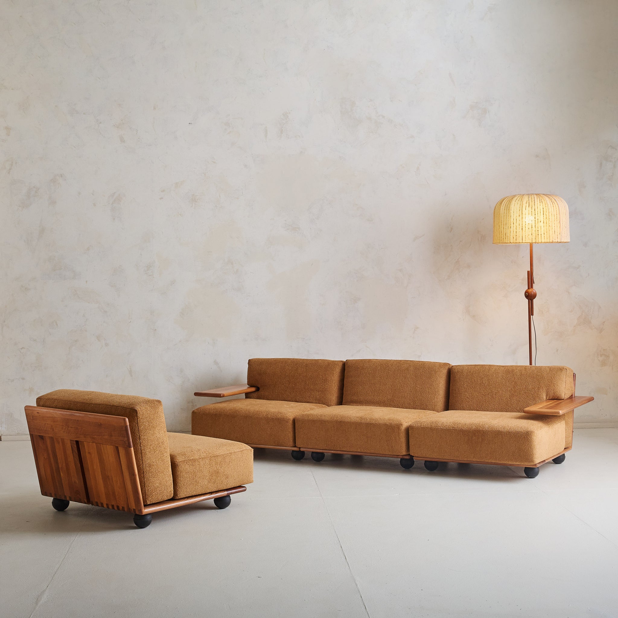 Mario Bellini Sofa, 'Pianura' 4-Piece Modular Design for Cassina, 1972