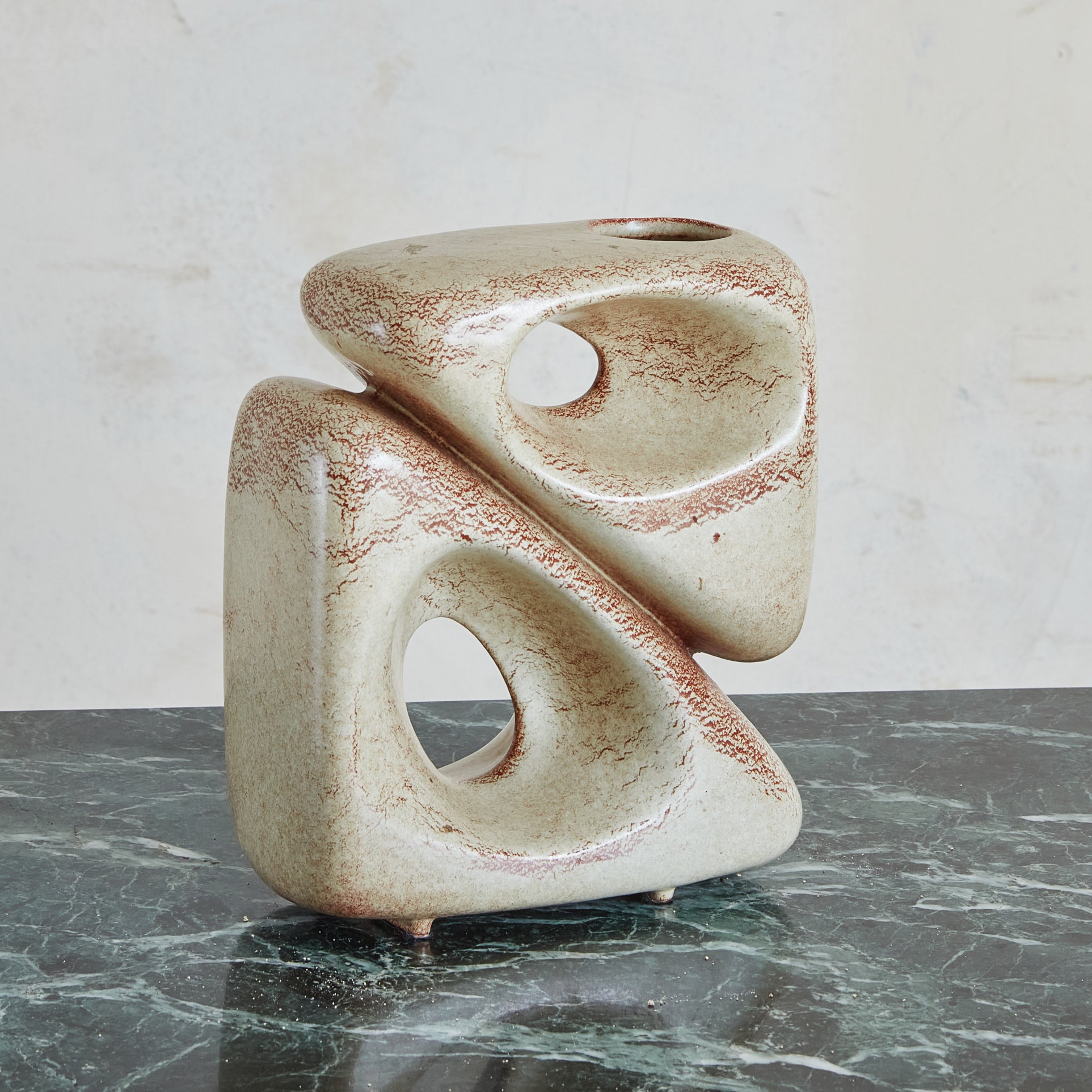 Italian Ceramic Vase by Roberto Rigon for Giovanni Bertoncello, 1970s