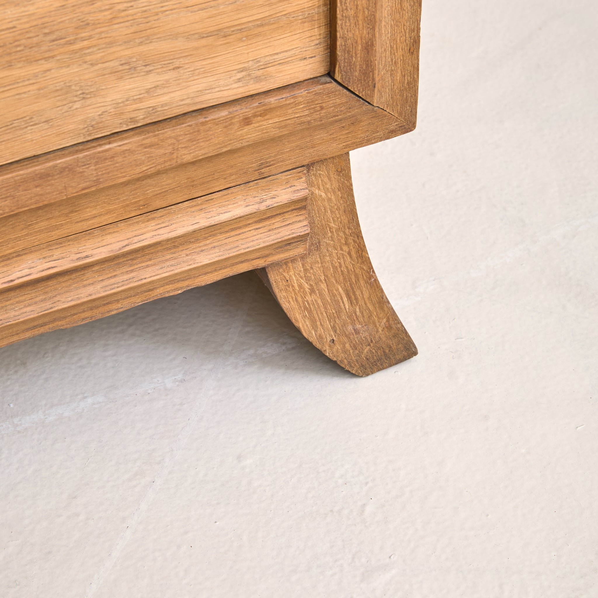 French Art Deco Oak Sideboard Attributed to Charles Dudouyt, 1940s
