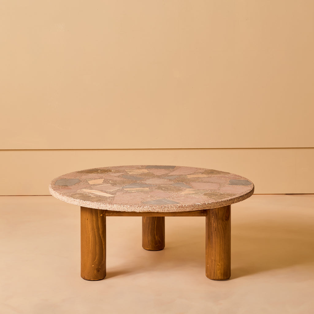 Paul Kingma Dutch Brutalist Slate Coffee Table | South Loop Loft