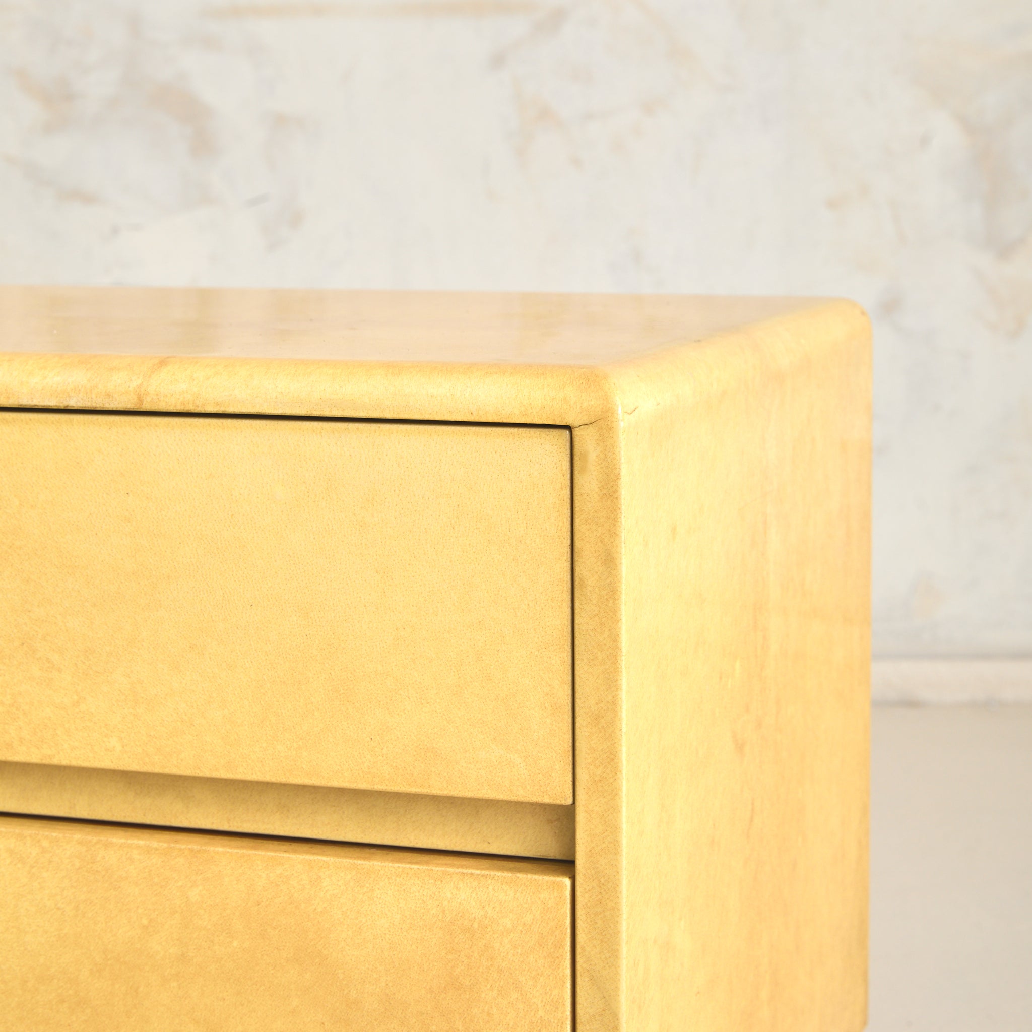 Aldo Tura Goatskin Nightstand | South Loop Loft