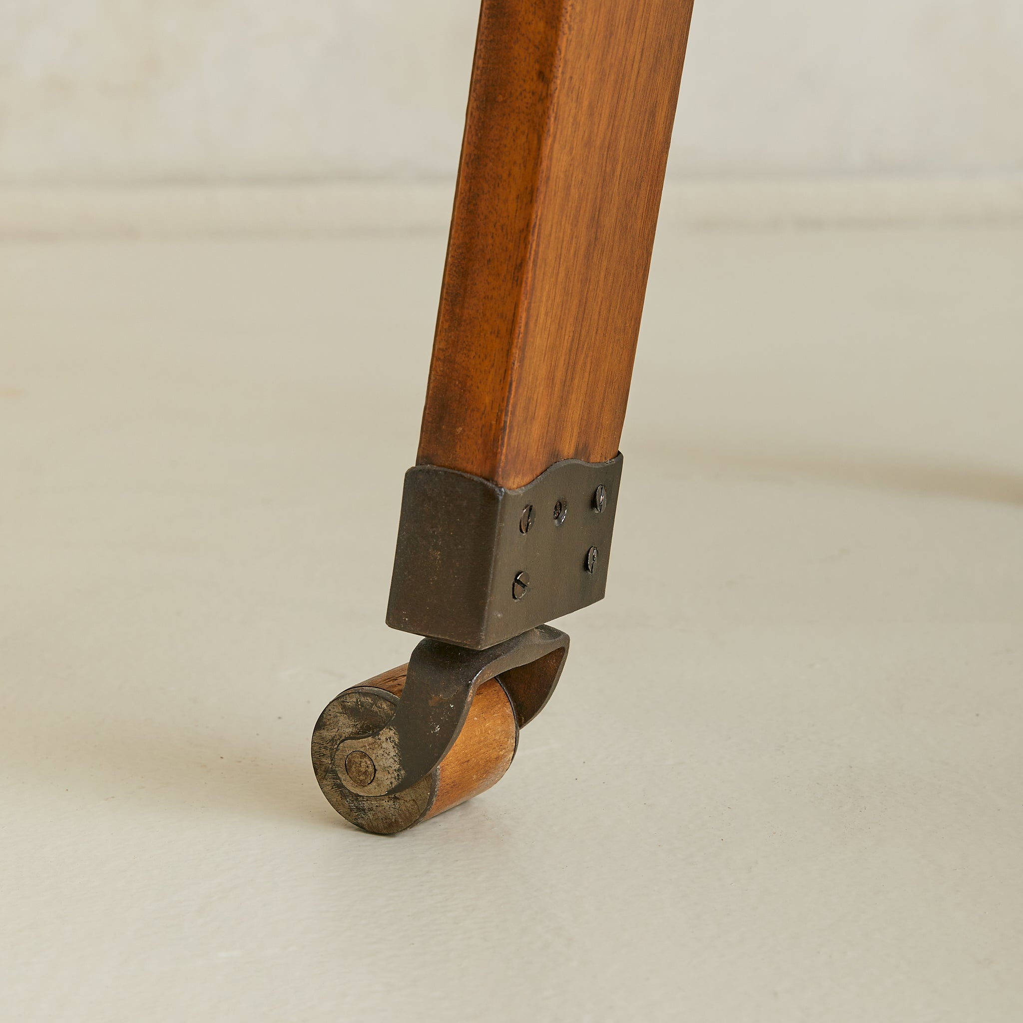 19th Century Italian Walnut Library Ladder