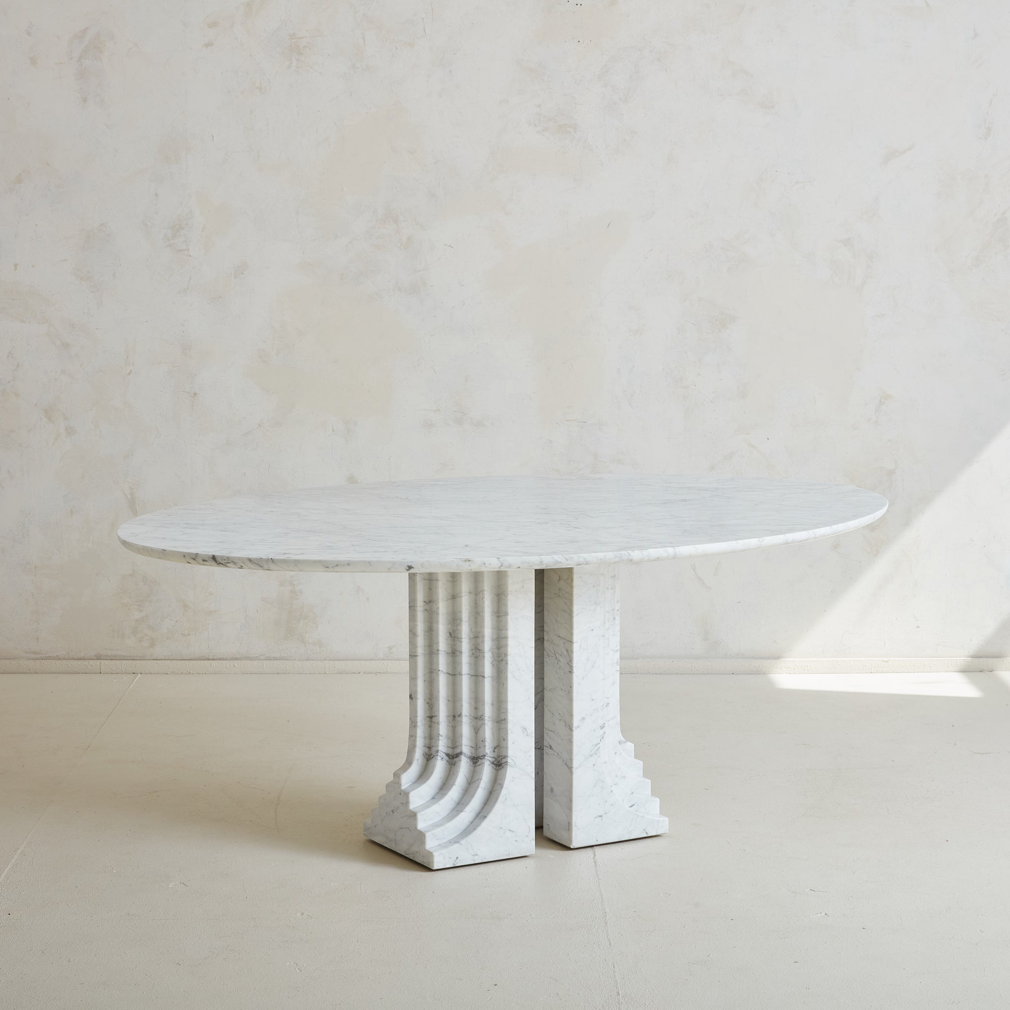 Carlo Scarpa Italian Marble Dining Table South Loop Loft