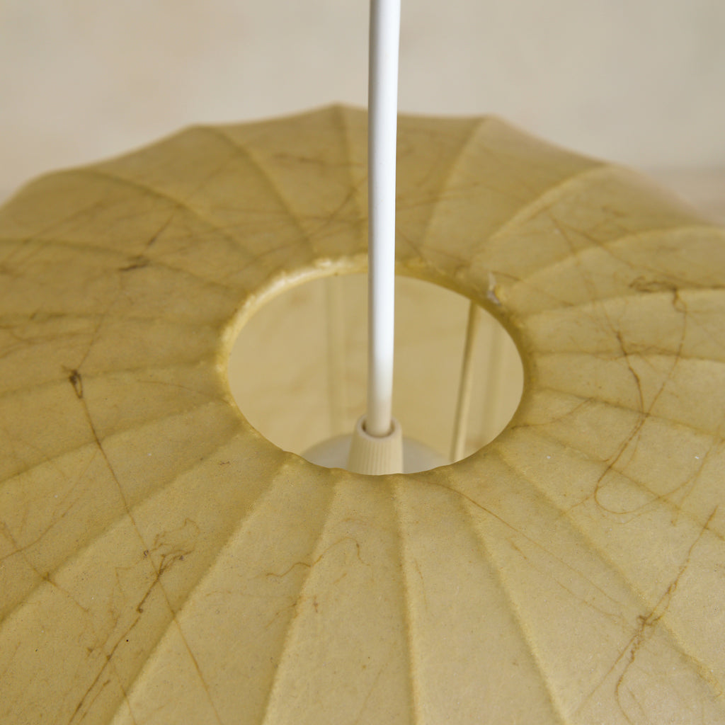 Italian Small Round Cocoon Pendant, 1960s