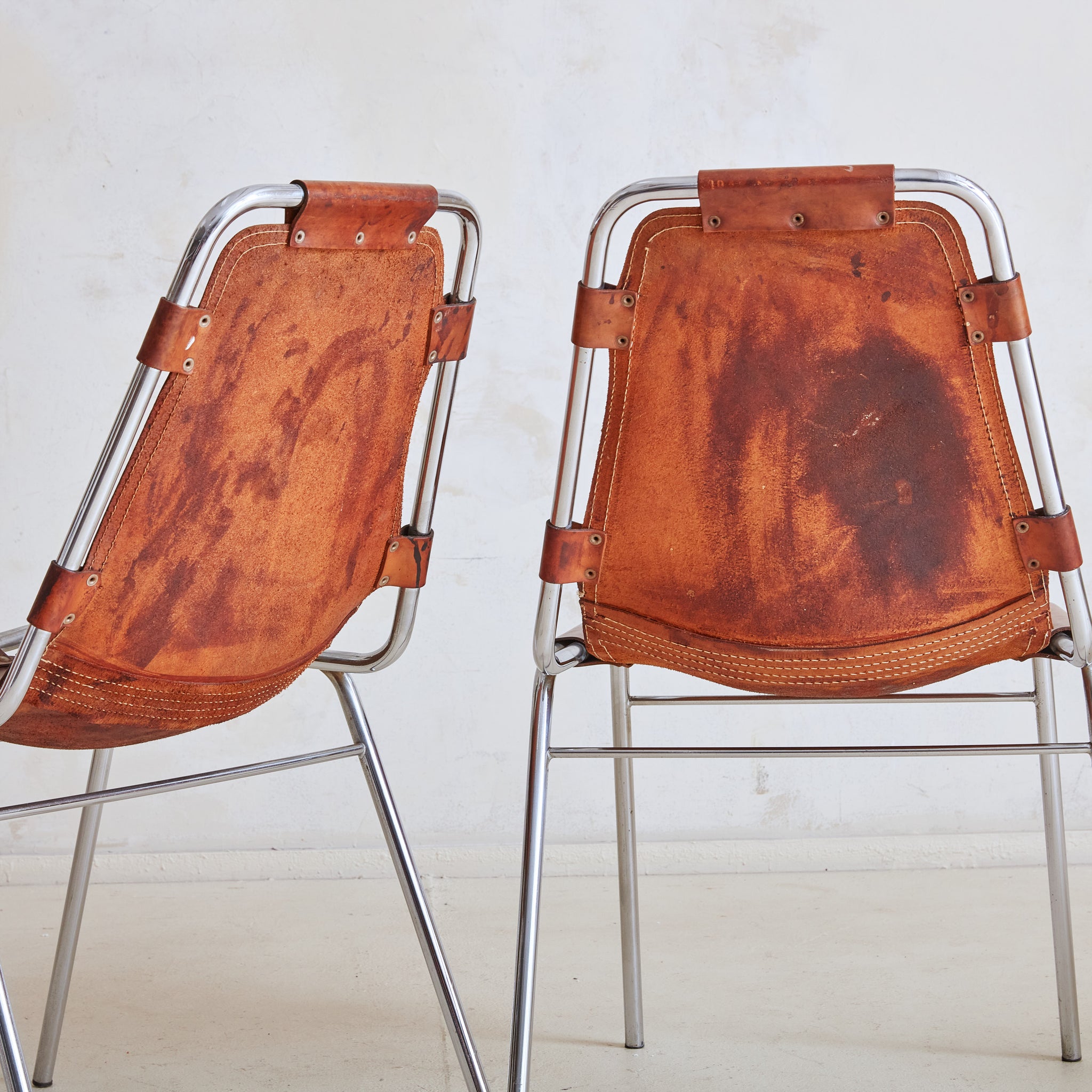charlotte perriand les arcs chair ビンテージ Pair of Les Arc Chairs by Charlotte Perriand, 1950s, Set of 2 - Etsy
