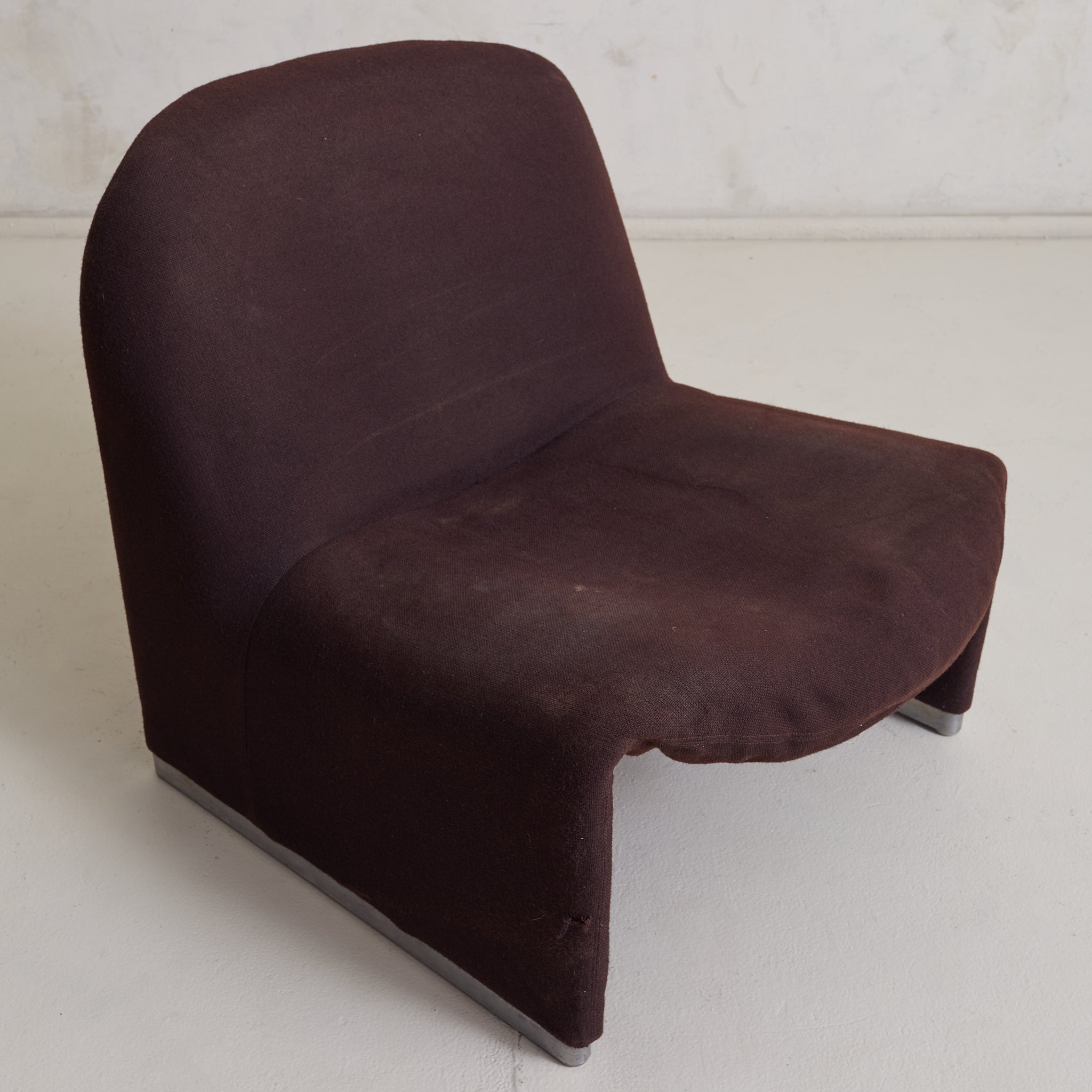 Italian 'Alky' Chair in Brown Upholstery by Giancarlo PIretti for Cast