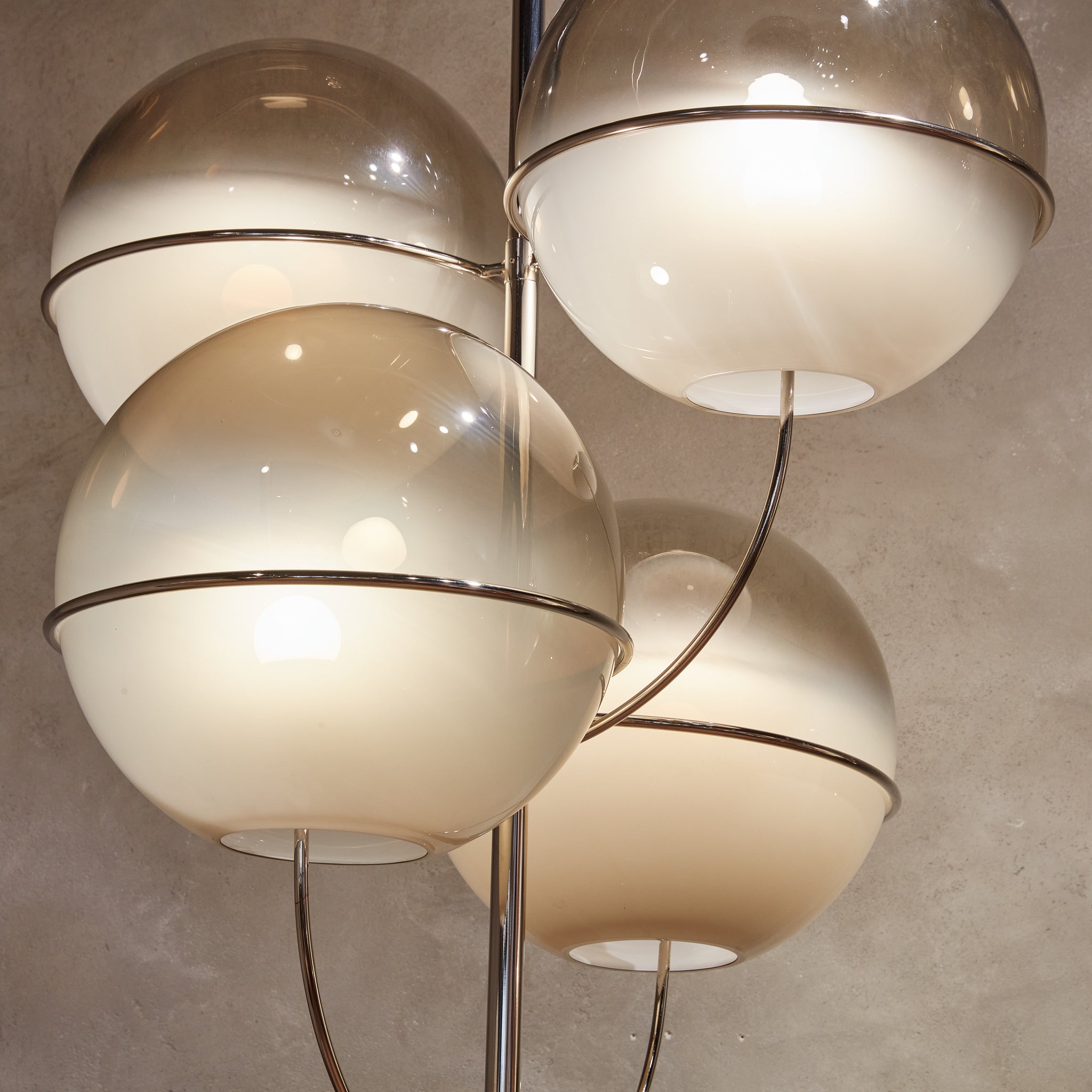 Lyndon' Chandelier by Vico Magistretti for Oluce, Italy 1977