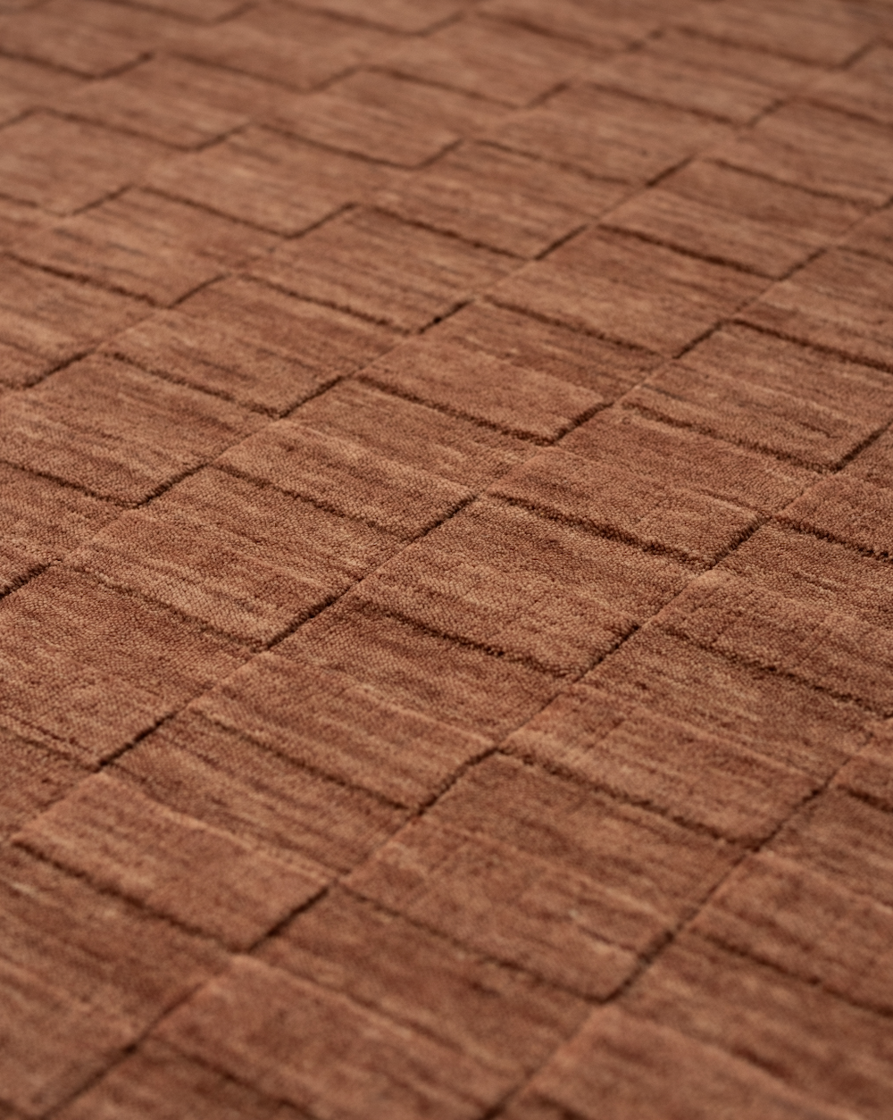 Tile Rug in Sumac by Mark Krebs