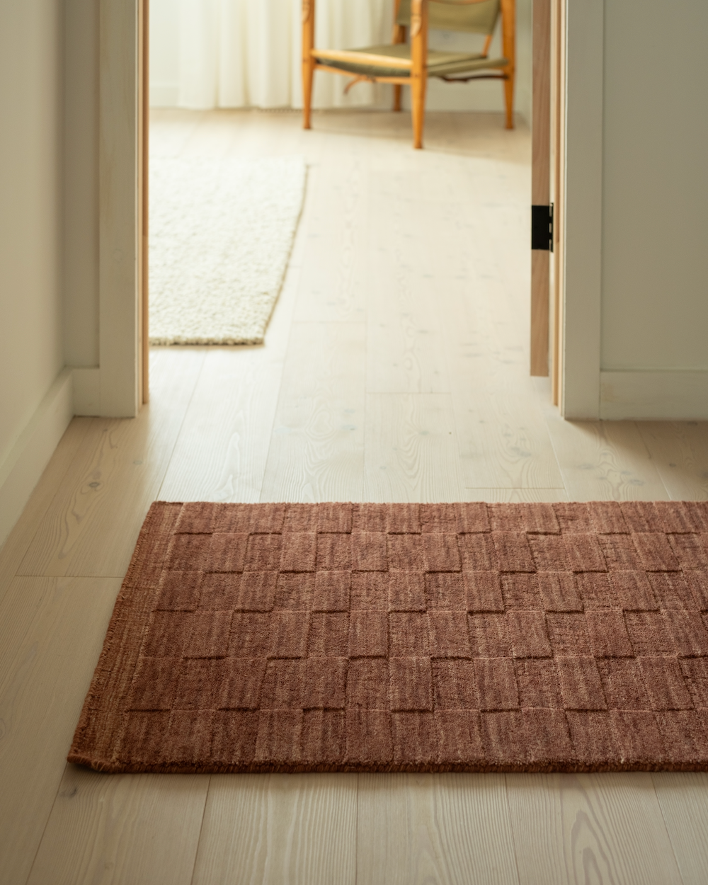Tile Rug in Sumac by Mark Krebs