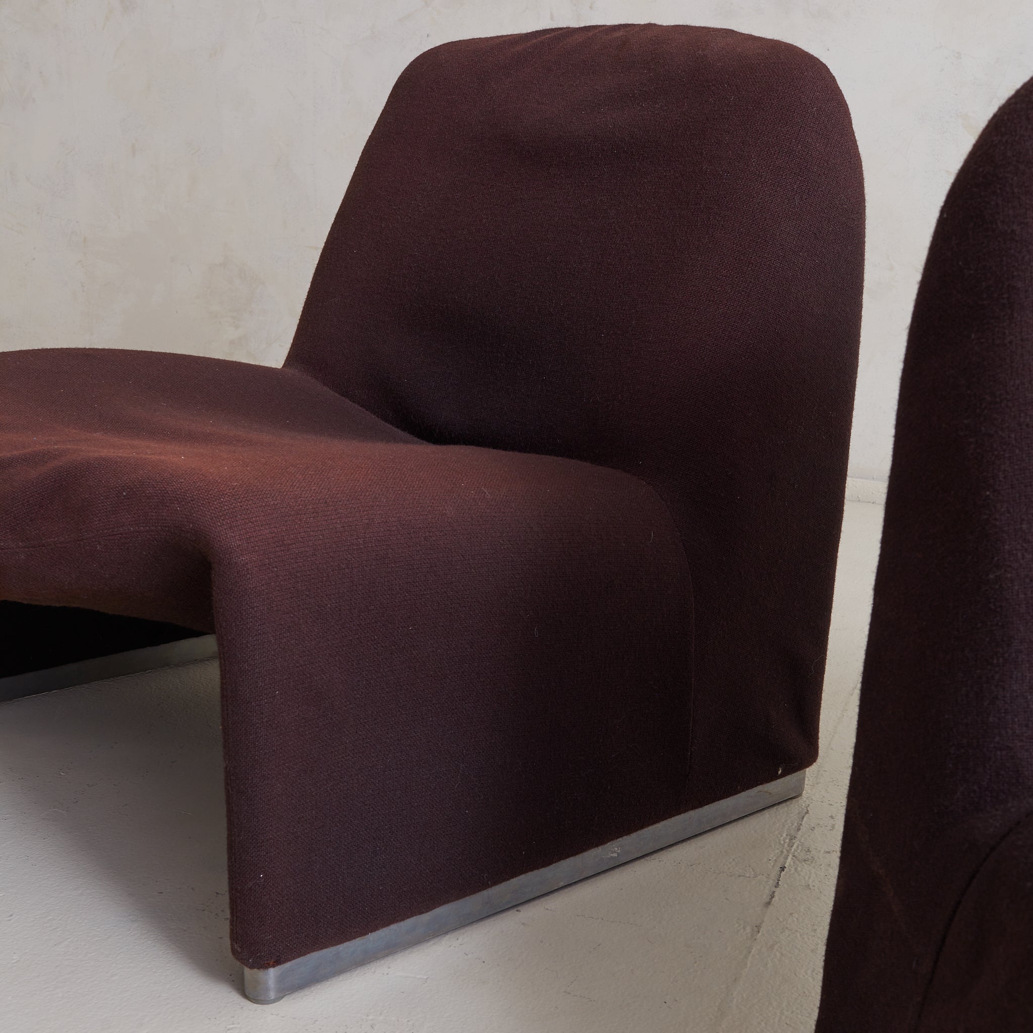Italian 'Alky' Chair in Brown Upholstery by Giancarlo PIretti for Cast