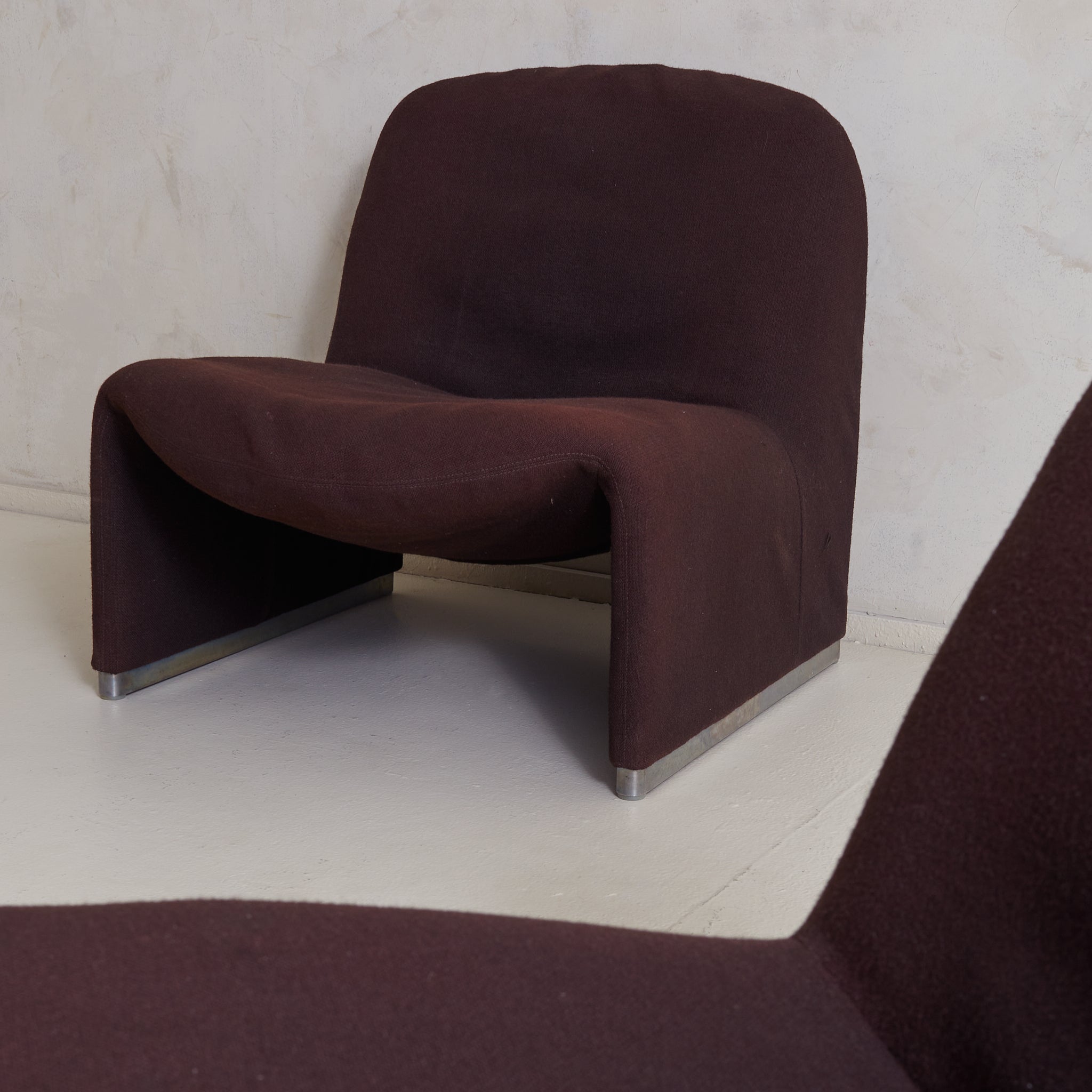 Italian 'Alky' Chair in Brown Upholstery by Giancarlo PIretti for Cast