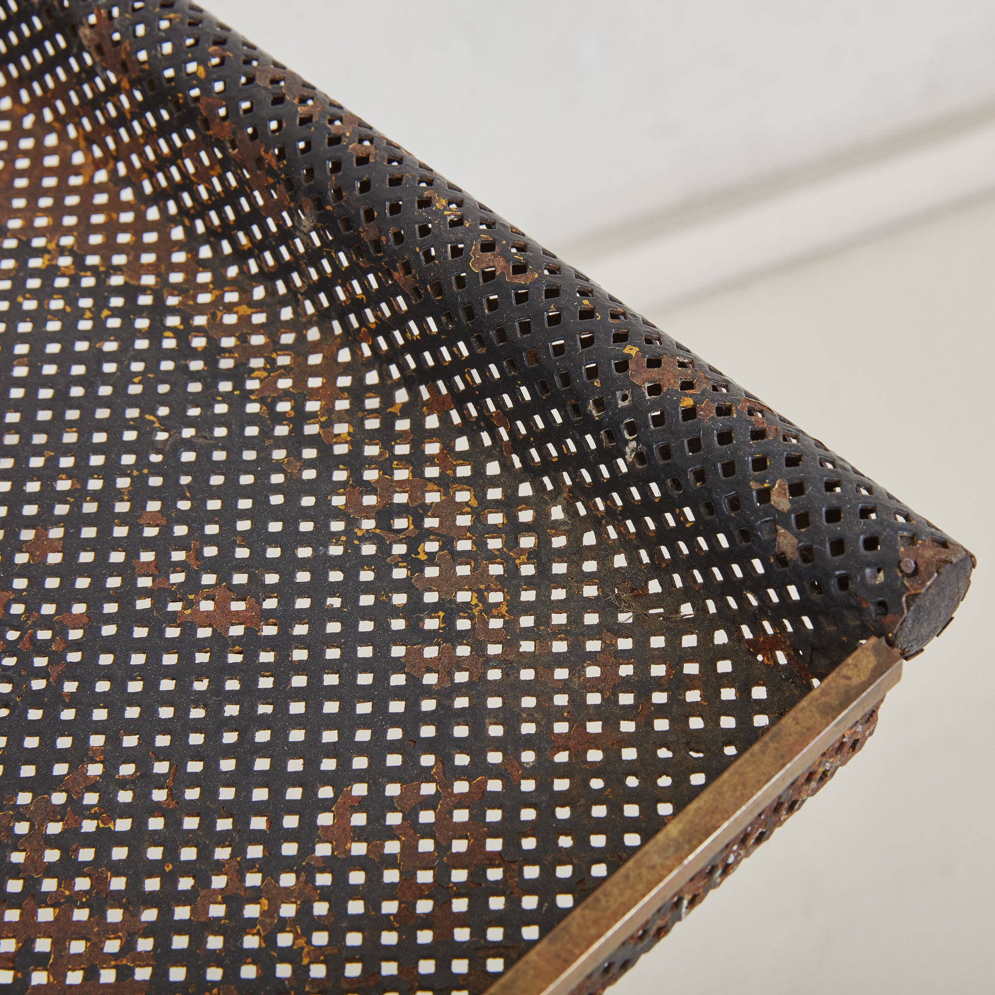 Mathieu Matégot Style Metal Tray Table, France 1970s