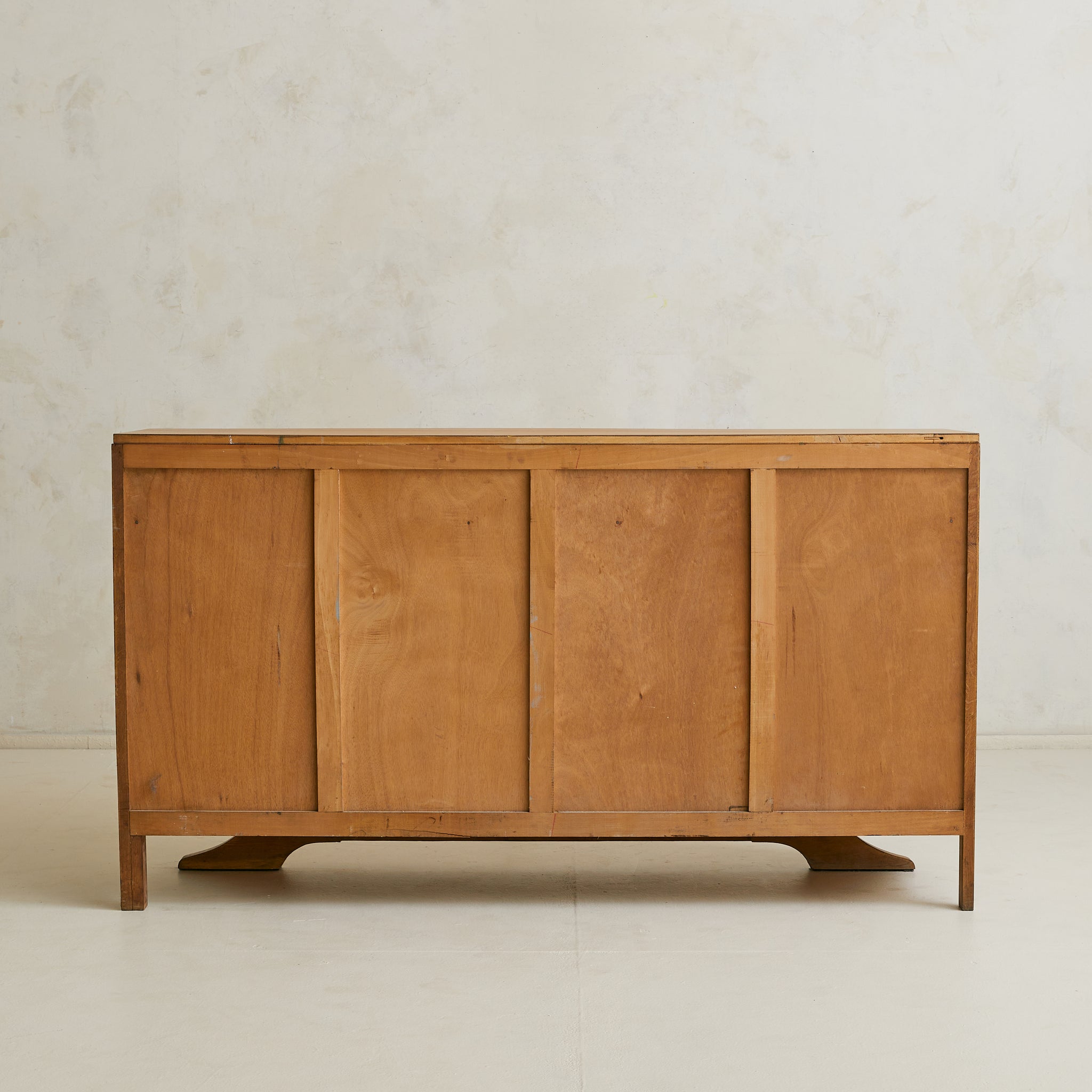 French Oak Two-Door Credenza Attributed to Charles Dudouyt, 1940s
