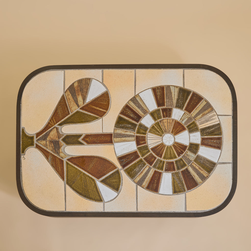 Roger Capron Ceramic Flower Coffee Table | South Loop Loft