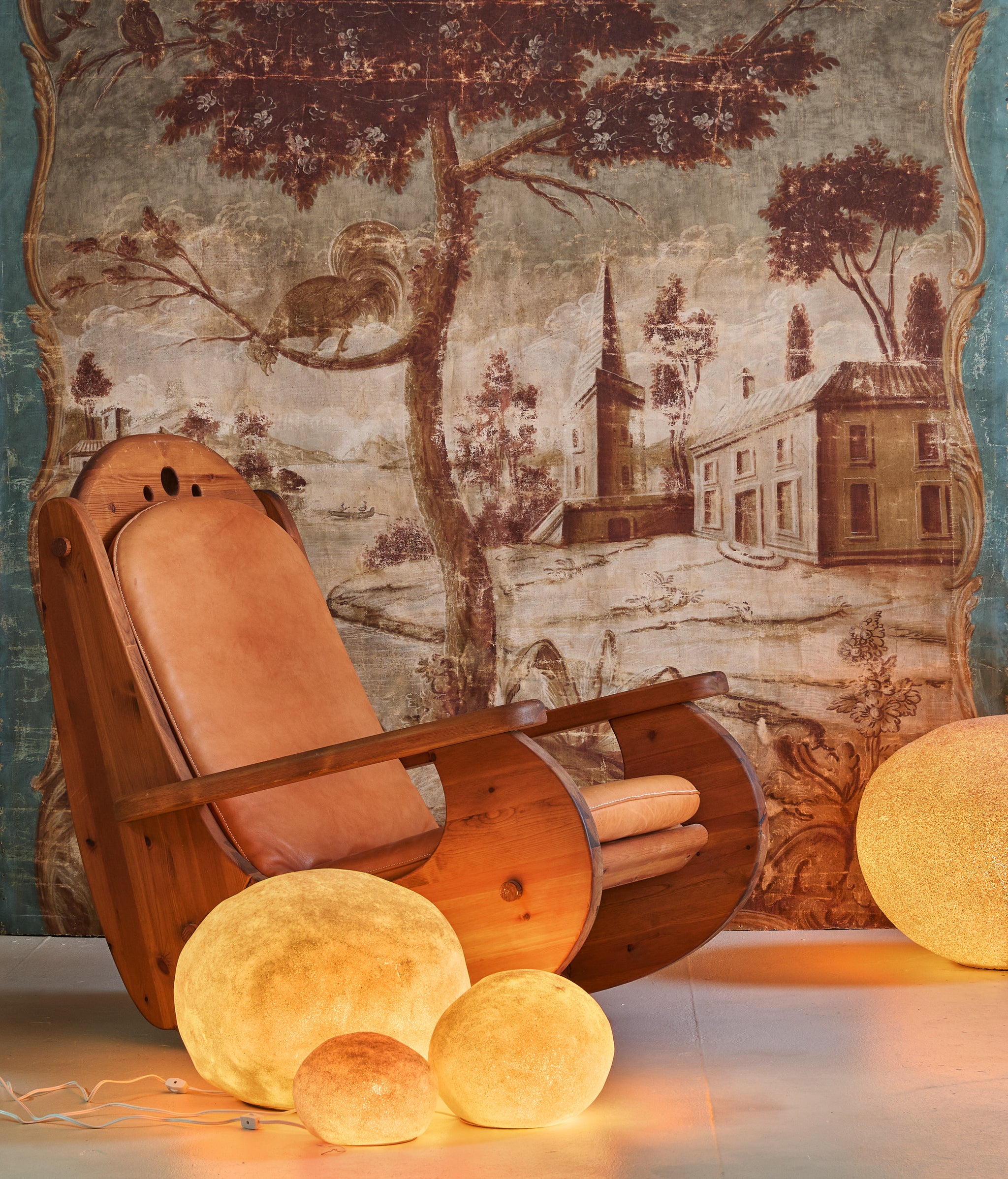 Medium French 'Dora' Rock Lamp by André Cazenave for Singleton, 1969