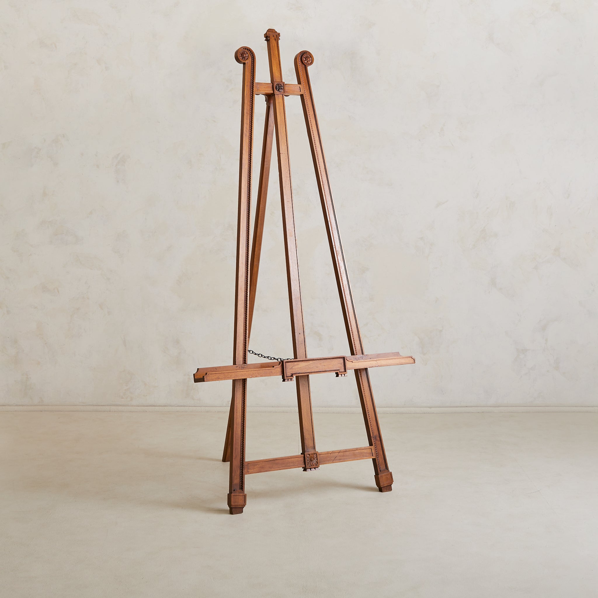 Monumental Antique French Wooden Easel
