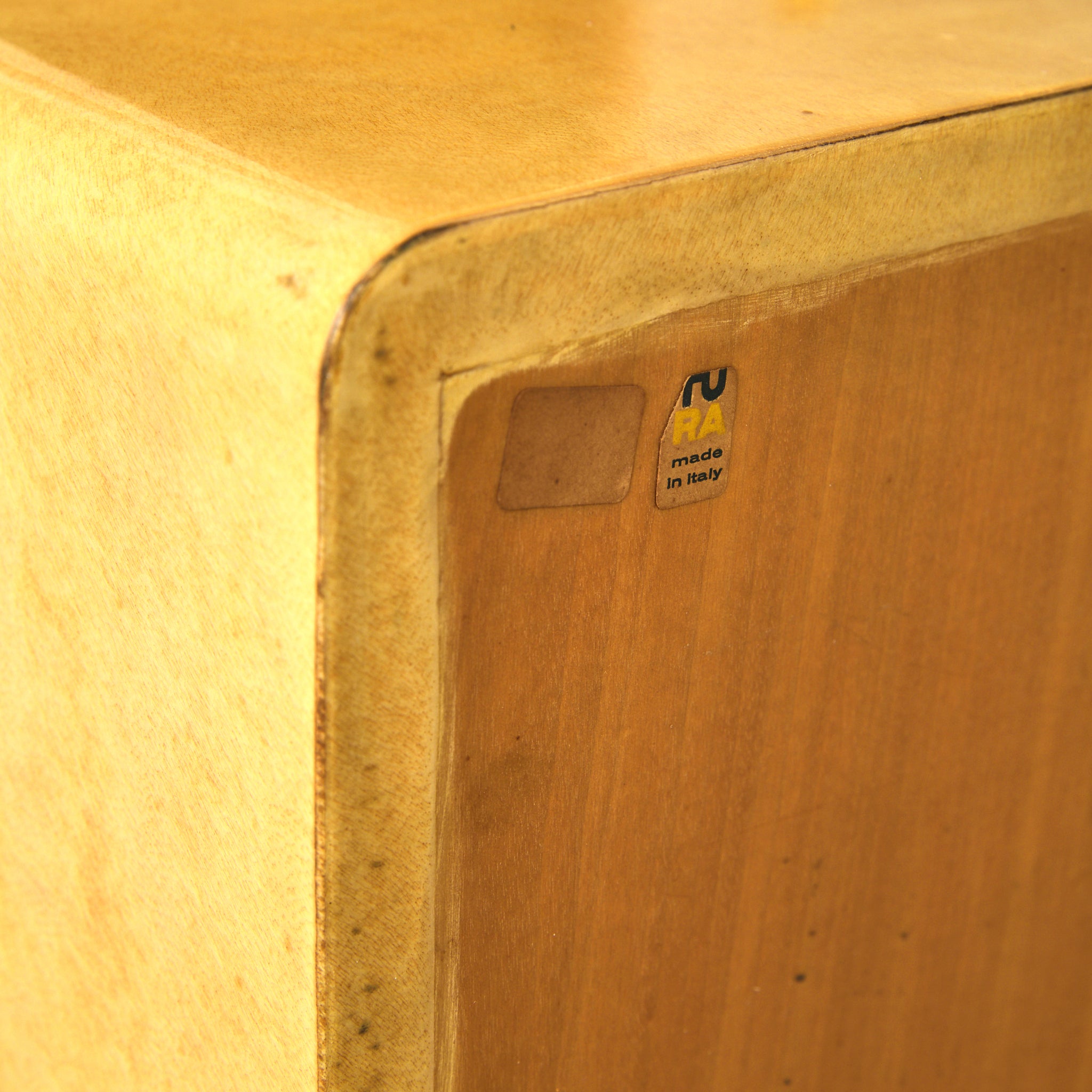 Aldo Tura Goatskin Nightstand | South Loop Loft