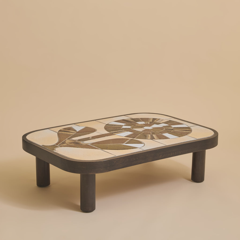 Roger Capron Ceramic Flower Coffee Table | South Loop Loft