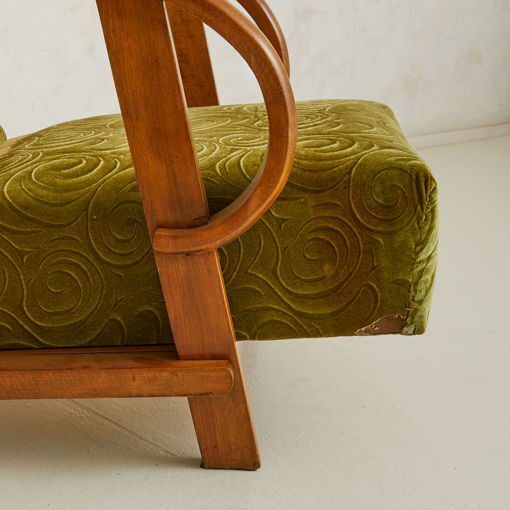 Art Deco Bentwood Reclining Armchair by Pancota Vienna for Thonet, 192