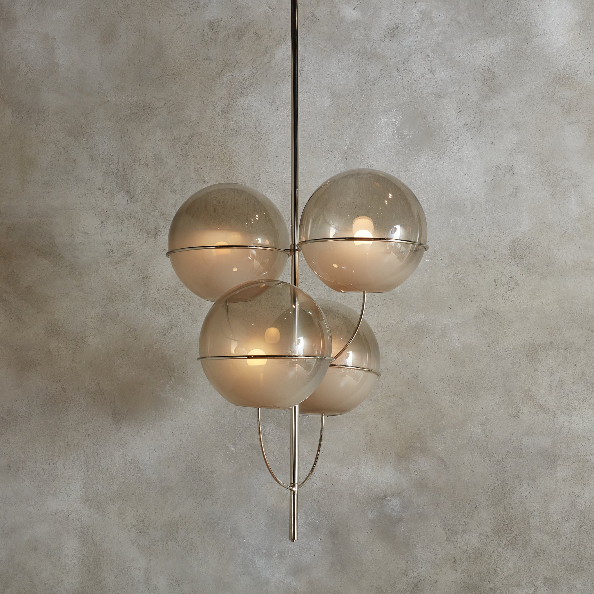 Lyndon' Chandelier by Vico Magistretti for Oluce, Italy 1977