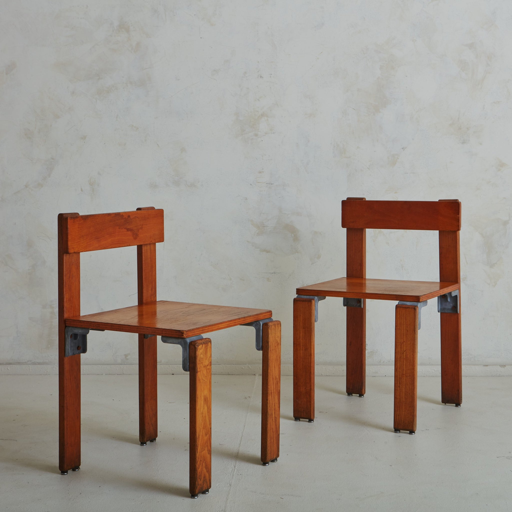 Aluminum + Ash Wood Chair by George Candilis + Anja Blomstedt, France