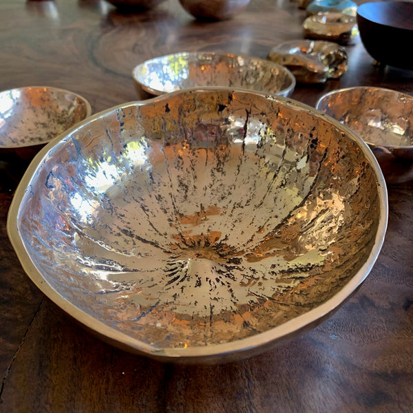 Bronze 'D Cup' Gourd Bowl by Nancy Pearce