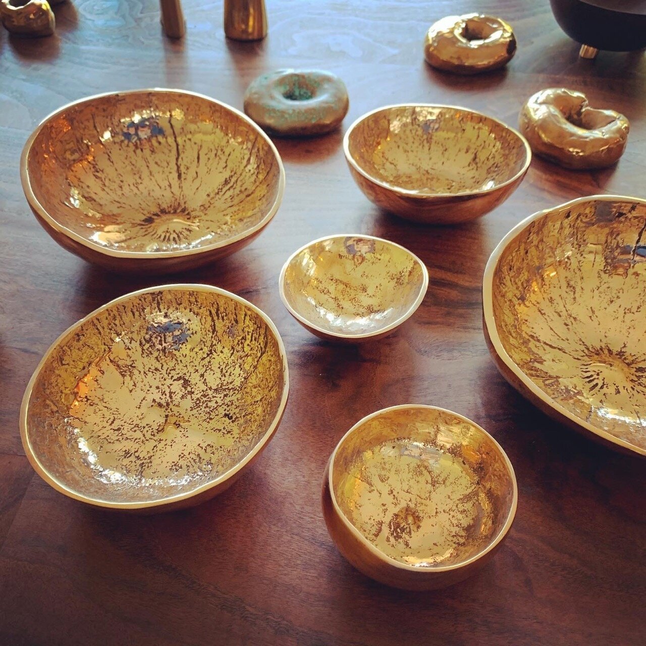 Bronze 'D Cup' Gourd Bowl by Nancy Pearce
