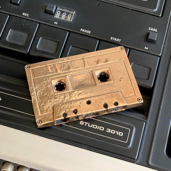 Bronze Cassette Tape by Nancy Pearce